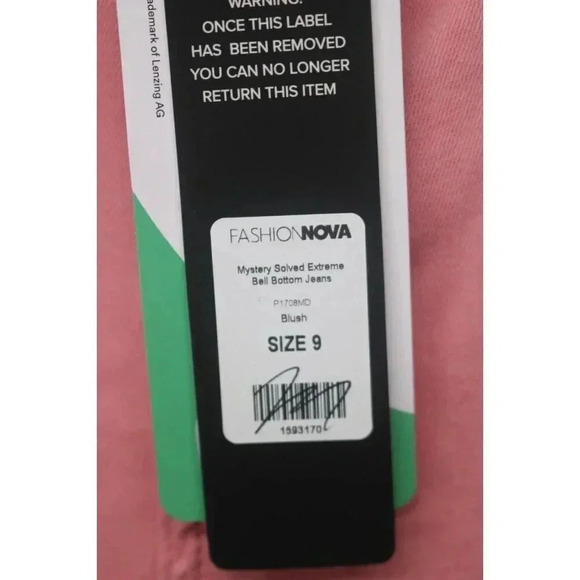 Fashion Nova Mystery Solved Extreme Bell Bottoms-Size 9-New w/Tags-Hippie-Boho - Picture 3 of 16